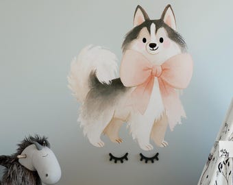 Dog Wall Decals, Puppy Stickers, Nursery Peel and Stick Decor