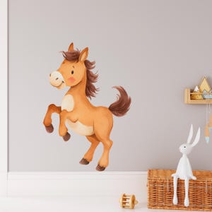 Equestrian Nursery Wall Decal: Horse Decor, Playroom Art