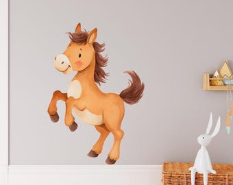 Reiter Kinderzimmer Wandtattoo: Pferd Dekor, Spielzimmer Kunst