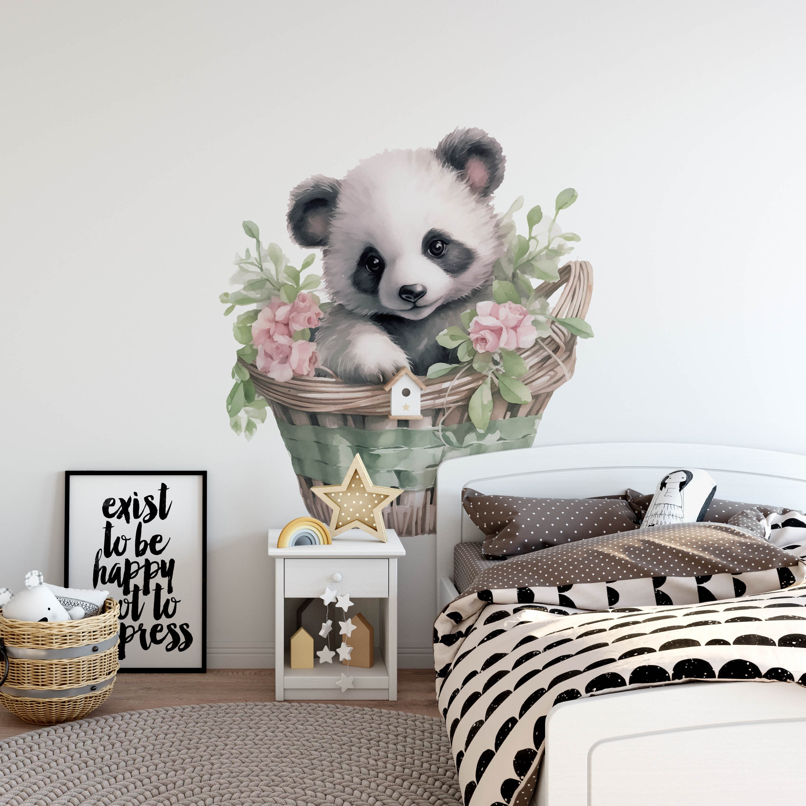 HOMSFOU Panda Wall Sticker Decal - 40x58cm Waterproof PVC Decor For Kids' Rooms, Nursery, Living Room - View #13