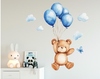 HunicandIU Graz Design - Adesivo da parete con coniglio, rimovibile, per cameretta dei bambini, motivo coniglietto, decorazione per camera dei bambini, per camera da letto, finestra