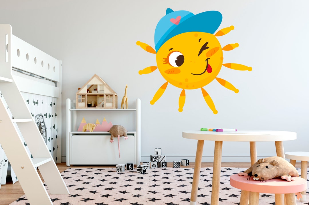 Nursery Decals, Wall Decal, Sun Wall Decal, Boho Wall Decor, Boho ...