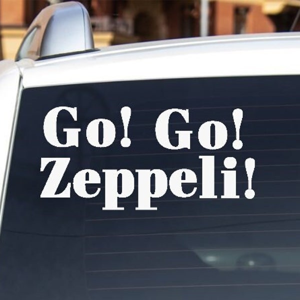 go go zeppeli jojo inspired car decal bumper sticker