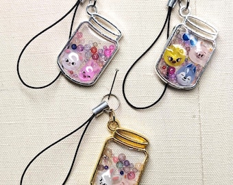Stray Kids SKZOO Resin Candy Jar Phonecharm Keychain