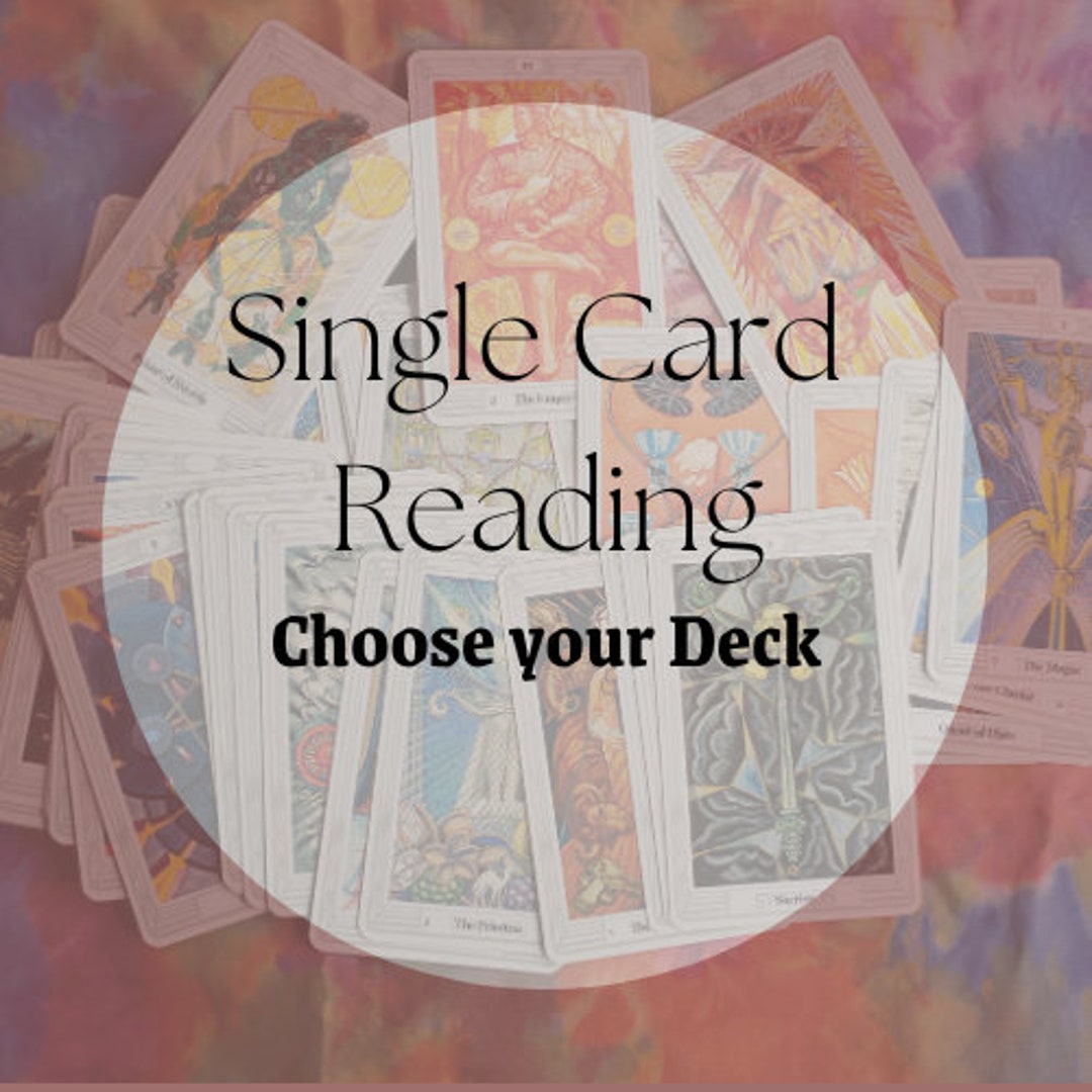 Same Day Single Card Tarot Reading Choose Your Deck Etsy