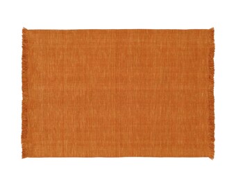 Tappeto Kilim zandra loom - Tappeto Kilim in lana di colore arancione tessuto a mano, tappeto Kilim, tappeti a trama piatta, tappeto Boho, tappeto indiano Durrie! Tappeto personalizzato