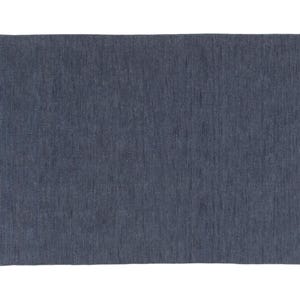 Hand made kilim Dark Blue Swedish Flat-weave Rug Scandinavian Wool Kilim Rug Handwoven Kilim Rug Bohemian  Indian Custom  Woolen Durrie Rug
