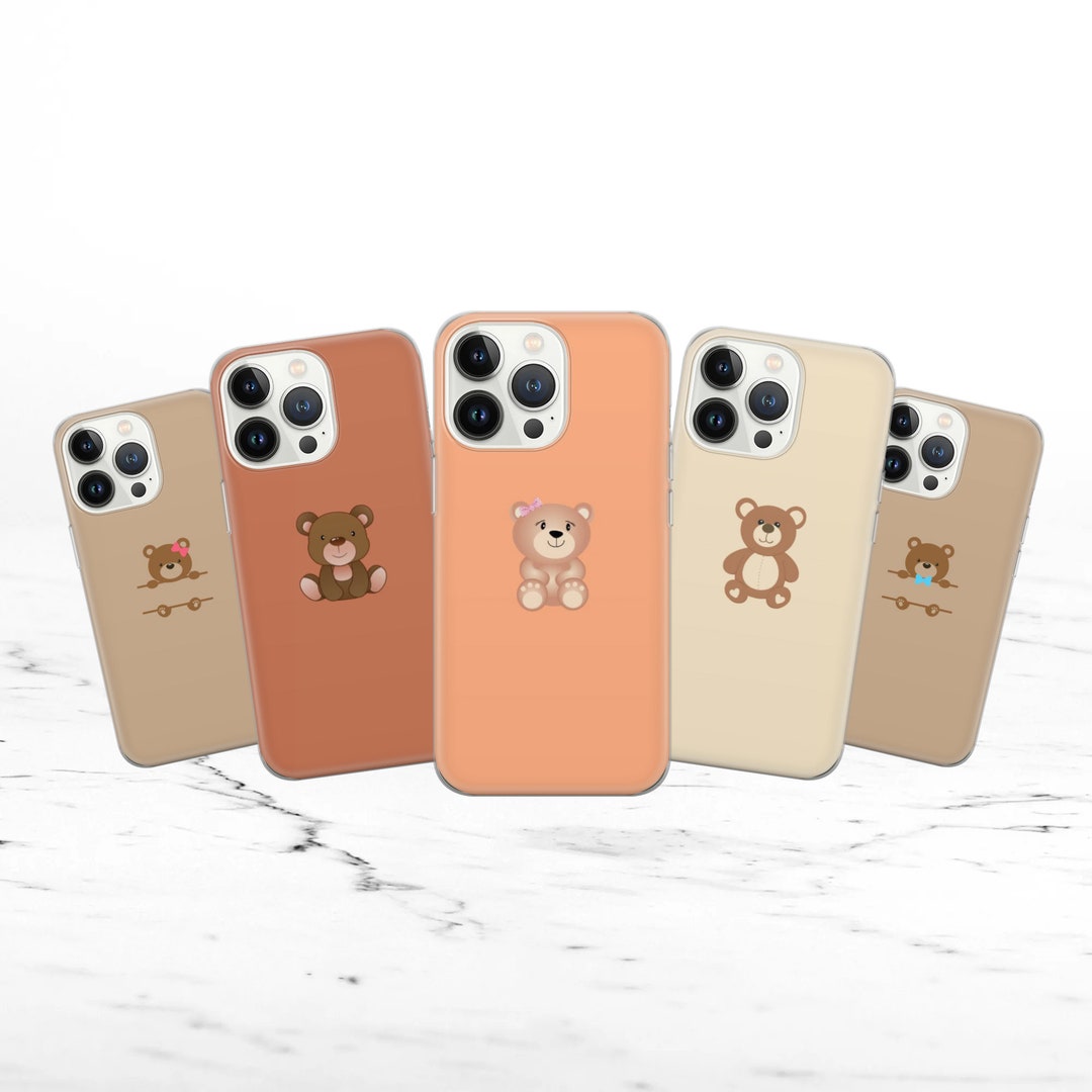 Teddy Bear Phone Case Cute Teddy Cover Fit for iPhone 15 Pro Max, 14