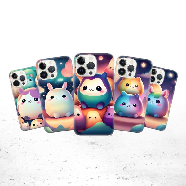 Squishmallow Phone Case Stuffed Doll Cover fit for iPhone 15 Pro Max, 14 Plus, 13, 12, 11, XR, XS & Samsung S23, S22, A54, A53, Pixel 8, 7