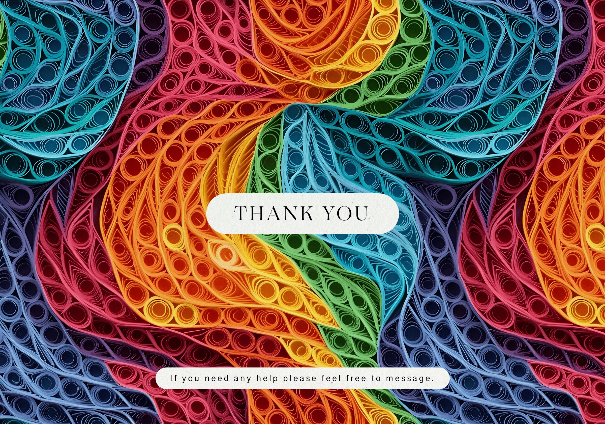 Rainbow Paper Quilling Background Rainbow Background Paper Quilling