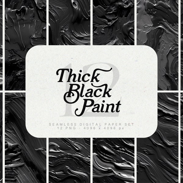 Thick Black Paint Background Thick Paint Texture Black Paint Digital Paper Black Background Black Abstract Wallpaper Black Brushstroke