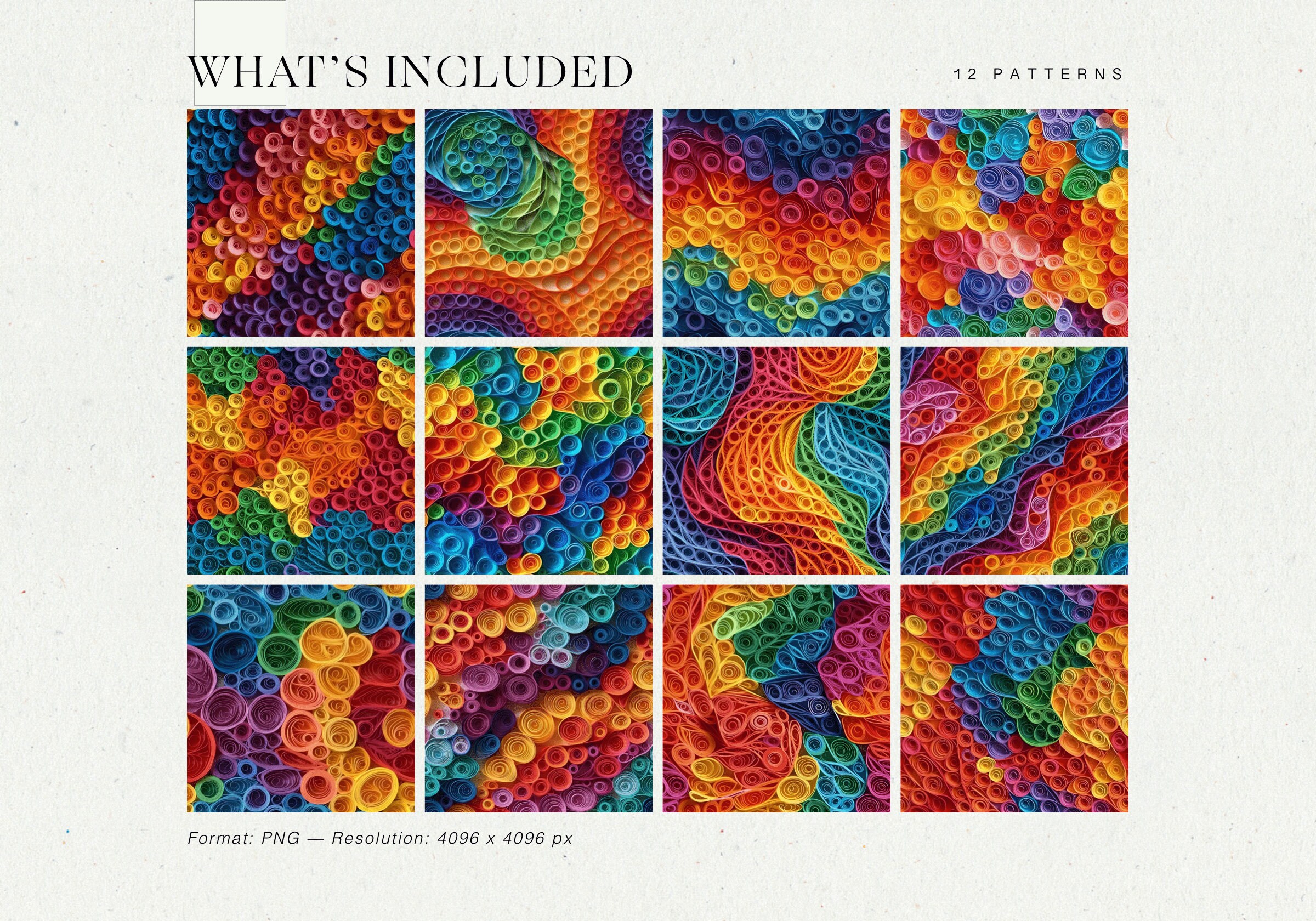 Rainbow Paper Quilling Background Rainbow Background Paper Quilling