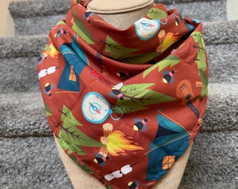 Campfire Bandana Forest Lover Gift for Summer Camp Woods Bandana