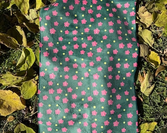 Springtime in Augusta Plush Golf Towel Masters Azalea Golf Accessory Personalized Gift for Golfer Green