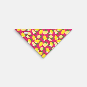 Lemon Dog Bandana Pink Summer Dog Bandana Cute