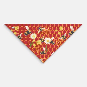 Bee Dog Bandana Spring gift for bee lover dog bandana tie on