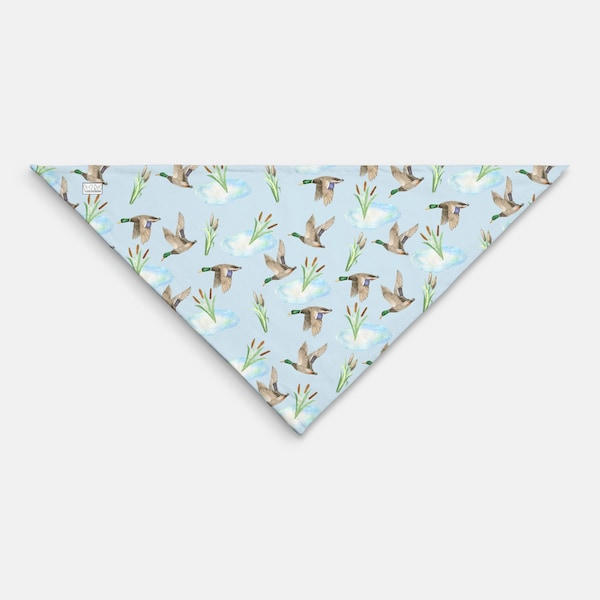 Mallard Dog Bandana, Duck dog bandana, hunting dog bandana, lake life, water fowl scarf