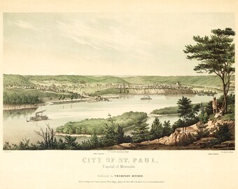 St. Paul MN 1853 High Resolution Digital Download