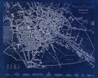 Map of Berlin 1833 High Resolution Digital Download
