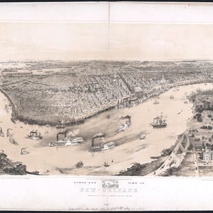 New Orleans LA 1851 hochauflösender digitaler Download