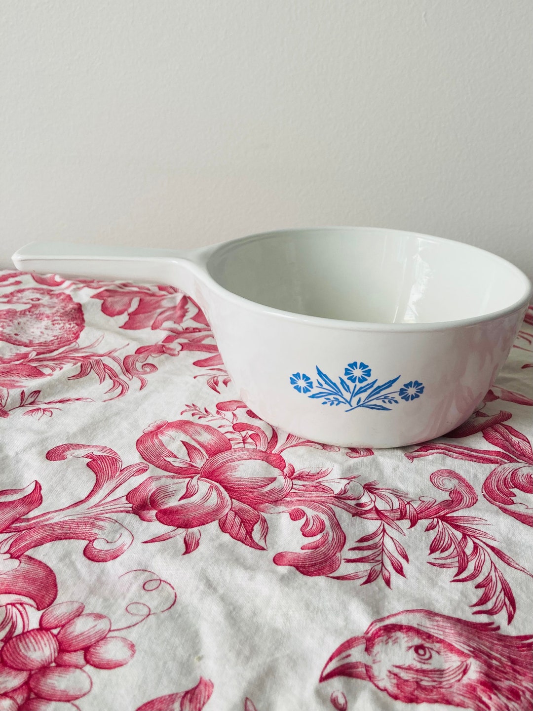 Vintage Corning Ware Cornflower Pattern Round Saucepan - Etsy