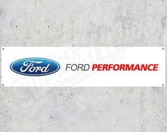 Ford Performance Vinyl Banner Garage Sign Decoration Workspace Bike Automotive Racing Car