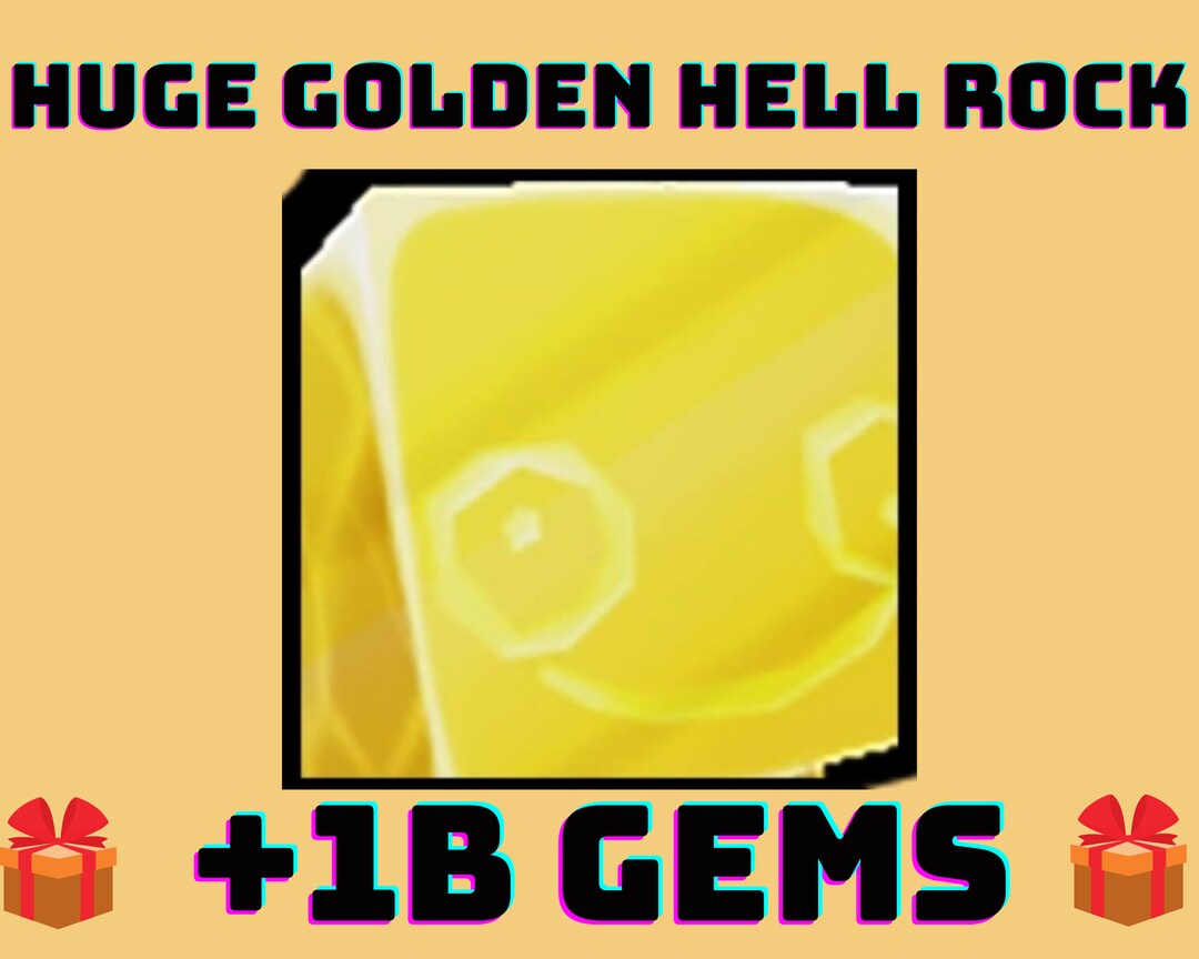 Huge Golden Hell Rock PSX 1B GEMS GİFT Fast Send Etsy