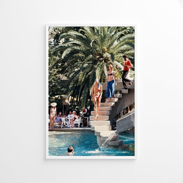 Slim Aarons Habitation Leclerc Print Poster, vintage Print, Photography Prints, High Society Photo Print, Museum Quality Photo Print