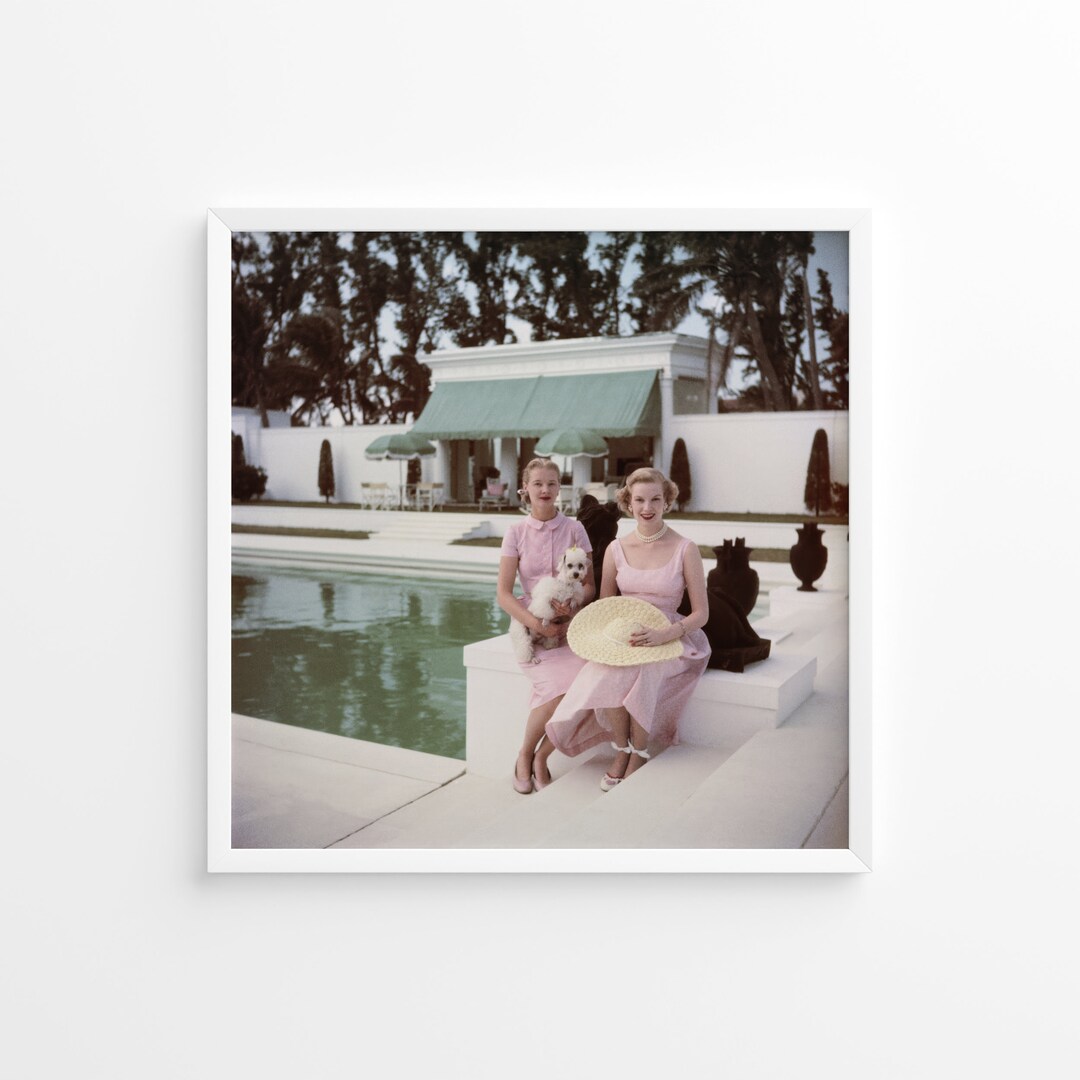 Slim Aarons Palm Beach Socialites Print Poster, Vintage Print ...