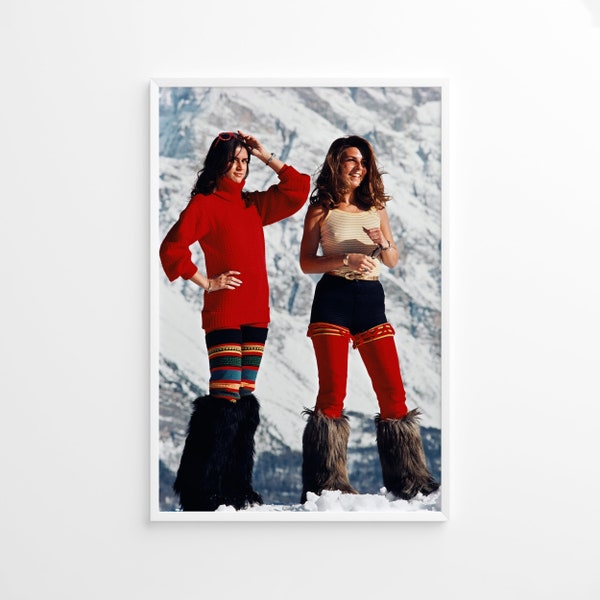 Slim Aarons Winter Wear Print Poster, Vintage Print, Photography Prints, High Society Photo Print, Museum Quality Photo Print