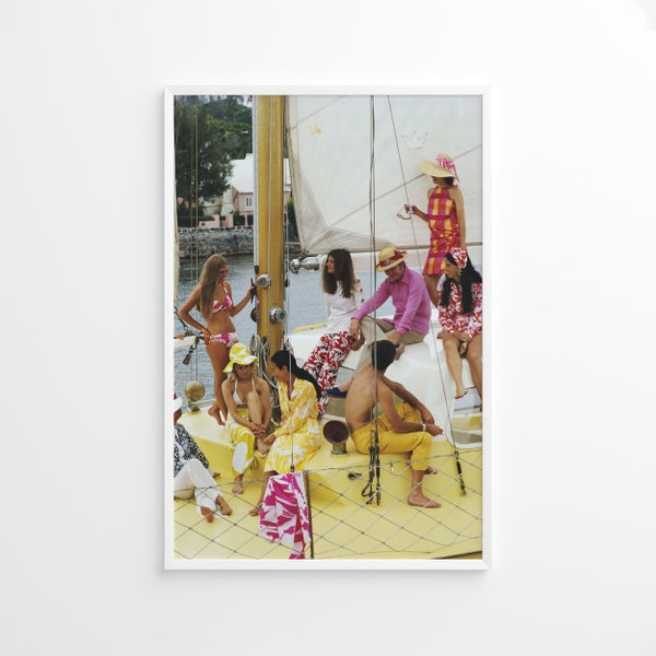 Slim Aarons A Colourful Crew 1 Print Poster, Vintage Print, Photography Prints, High Society Photo Print, Museum Quality Photo Print