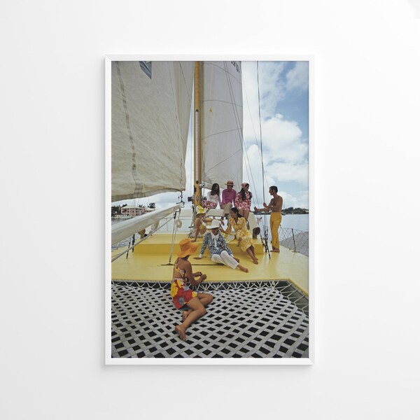 Slim Aarons A Colourful Crew 2 Print Poster, Vintage Print, Photography Prints, High Society Photo Print, Museum Quality Photo Print