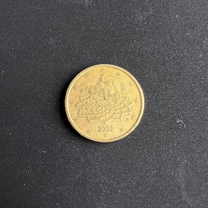 Coin 50 euro cents Italy 2002 Marc Aurele
