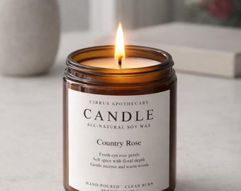 Country Rose - Soja Kerze