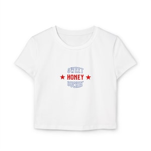 Camiseta de bebé "Sweet Honey Buckin'" de Beyoncé, top corto bonito, atuendo de la gira Cowboy Carter, camiseta de bebé del concierto de Beyoncé