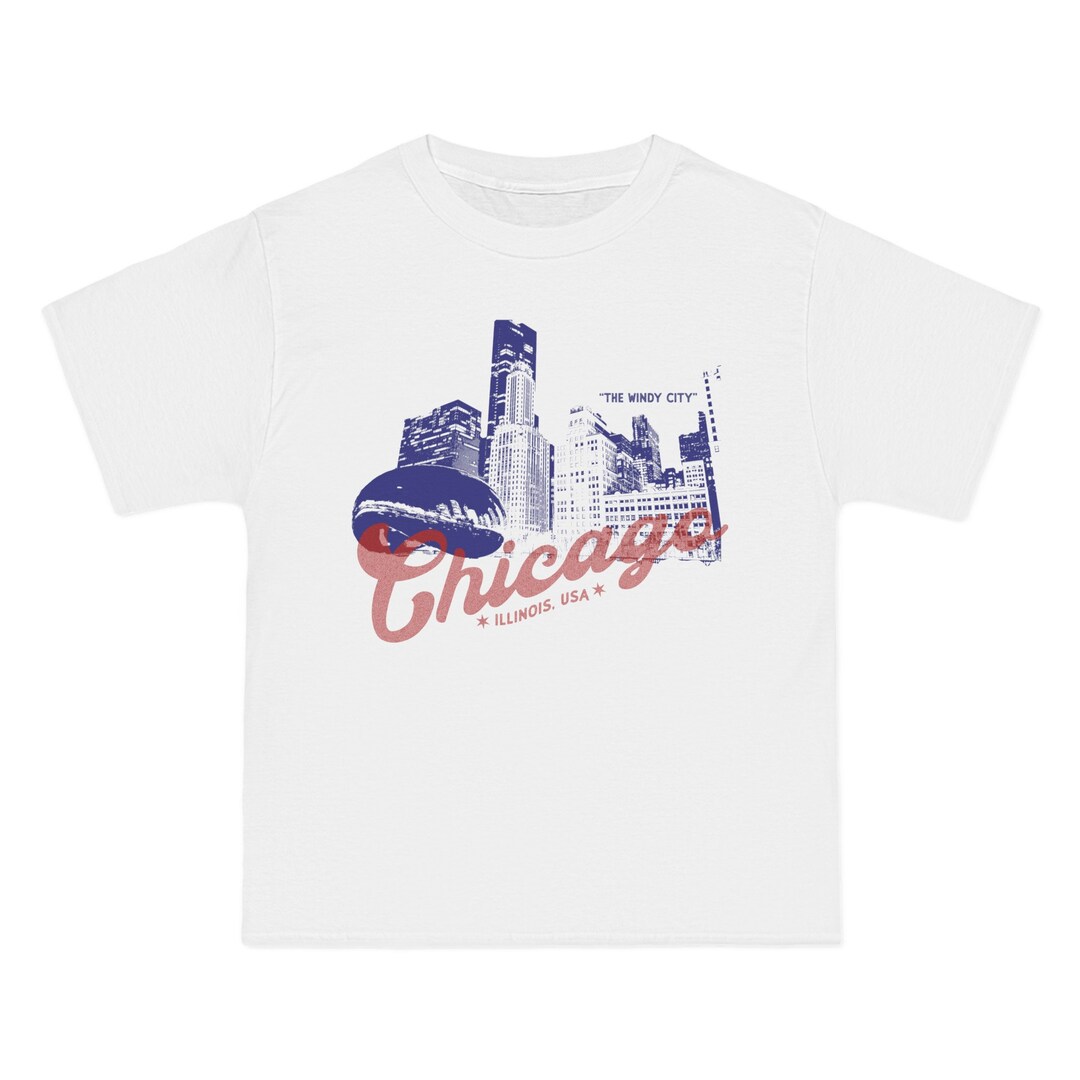 Oversized Chicago Print T-shirt