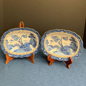 Vintage Booths Real Old Willow Vegetable Bowl