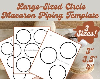Große Größe Runde Macaron Paspel Vorlage | Macaron Paspel Vorlage | Rund | Kreis | Macarons | Macaron Paspel | Digitaler Download