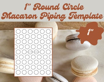 1 "Runde Kreis Macaron Vorlage | 3" Macaron Paspel Vorlage | Macaron Paspelschablone