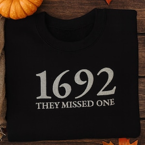 1692 Embroidered Crewneck Sweatshirt: Unisex Cozy Pullover