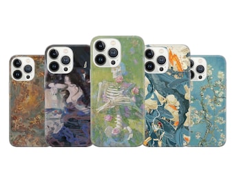 Iconic art Phone Case Painting Cover for iPhone 17 Pro Max, 16e, 15, 14, 13 & Samsung S26 Ultra, S25 FE, A57, A56, Pixel 10, 9A