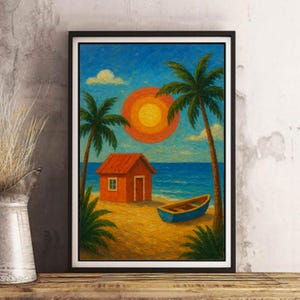 Colorful Summer Printable Wall Art - Instant Download - Room Decor - Digital Poster