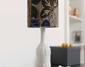 Ethnic lampshade in Wax, multi-colored African cotton fabric, various shapes and sizes to choose from