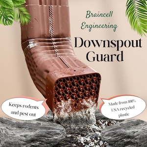 Downspout Drain Guard for Rodents & Pests