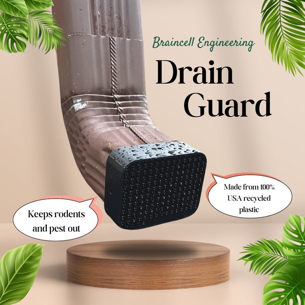Downspout Drain Guard for Rodents & Pests