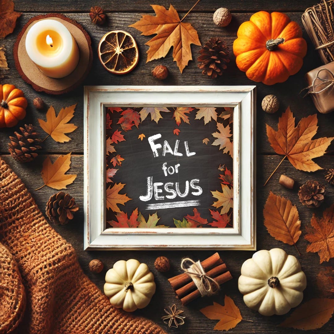 Fall for Jesus Chalkboard Fall-themed Digital Download Print ...