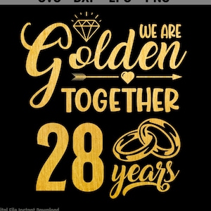 28 años juntos SVG, 28 aniversario SVG, casados hace 28 años, regalo del 28 aniversario de bodas, sublimación PNG, Cricut, corte