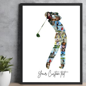 Collage de photos de sports de golf, Collage de photos de golf, Cadeaux personnalisés de golf, Cadeau photo de sport, Cadeau pour joueur, Cadeau pour entraîneur de golf