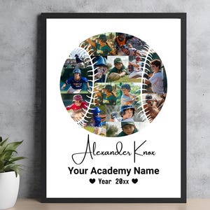 Baseball Sports Photo Collage, Baseball Photo Collage, Baseball Personalized Gifts, Sport Photo Gift, Gift for Player, Gift for Coach