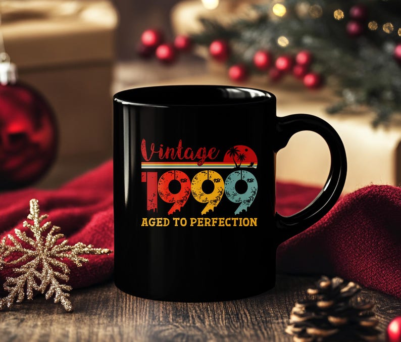 Vintage 1999 Aged to Perfection SVG, 26th Birthday Design, Vintage ...